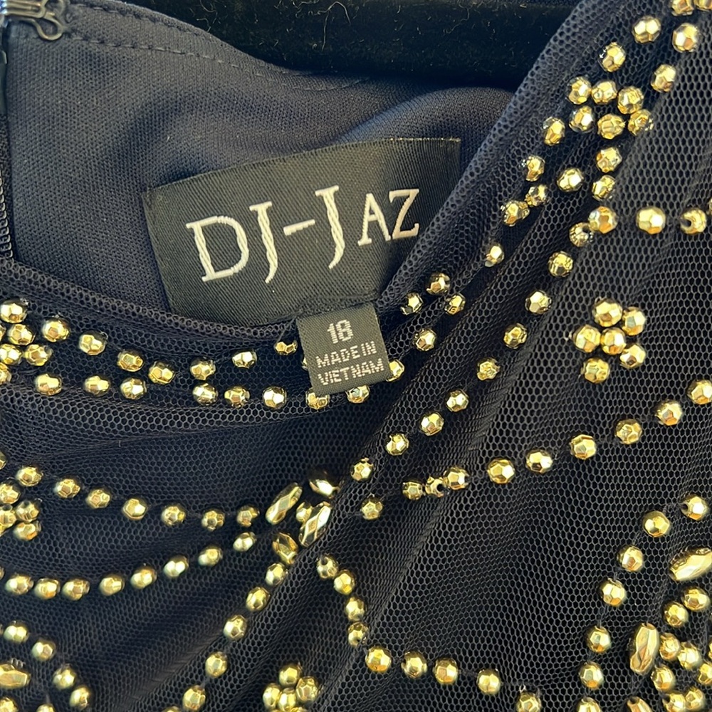 DJ JAZ Navy Blue Cocktail Dress Sz 18 - Picture 5 of 6